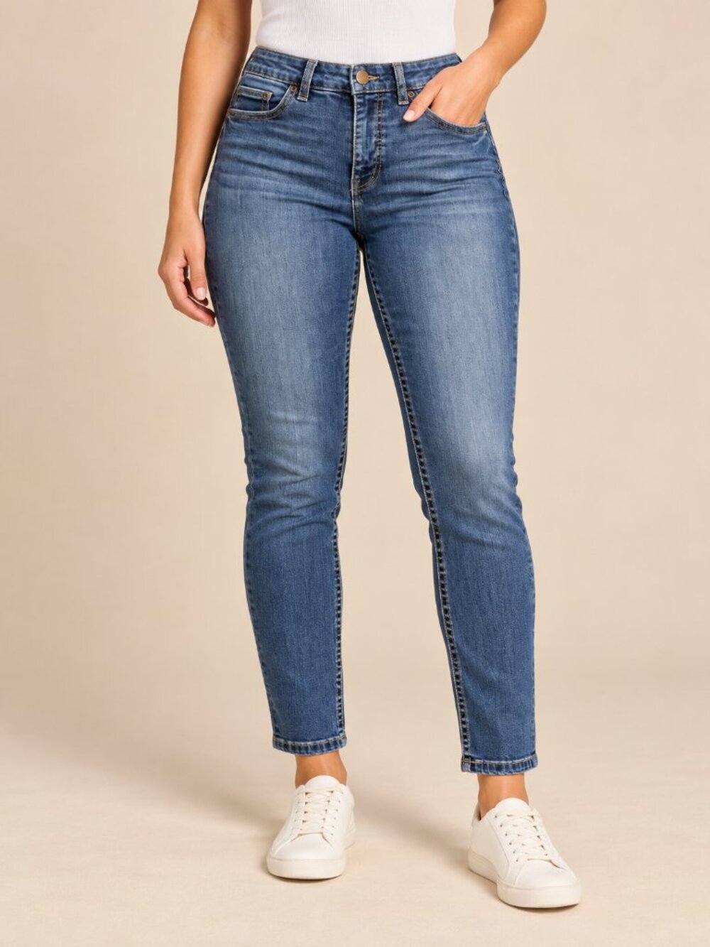 BKE Gabby Curvy Fit High Rise Ankle Skinny Stretch Jeans Size 28